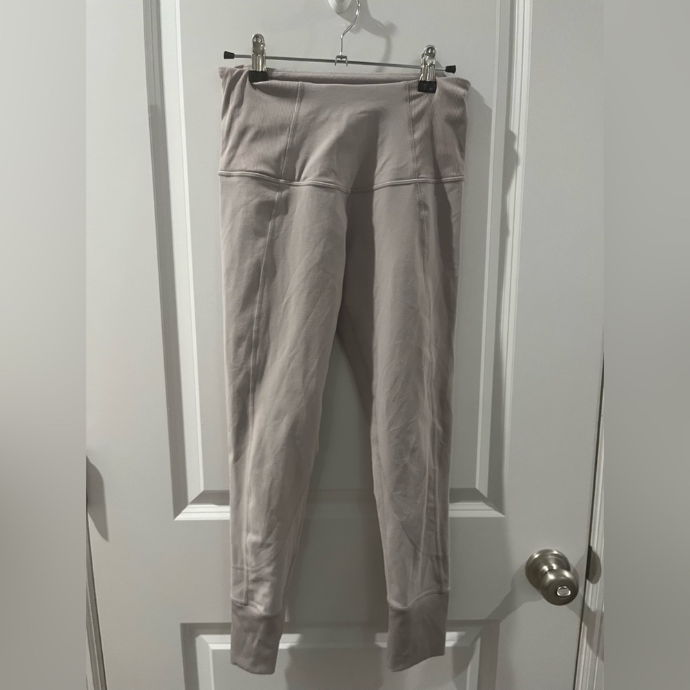 Zella Light Gray /taupe Performance pants. Ankle length.